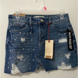 Angel kiss 💋 distress Skirt mini